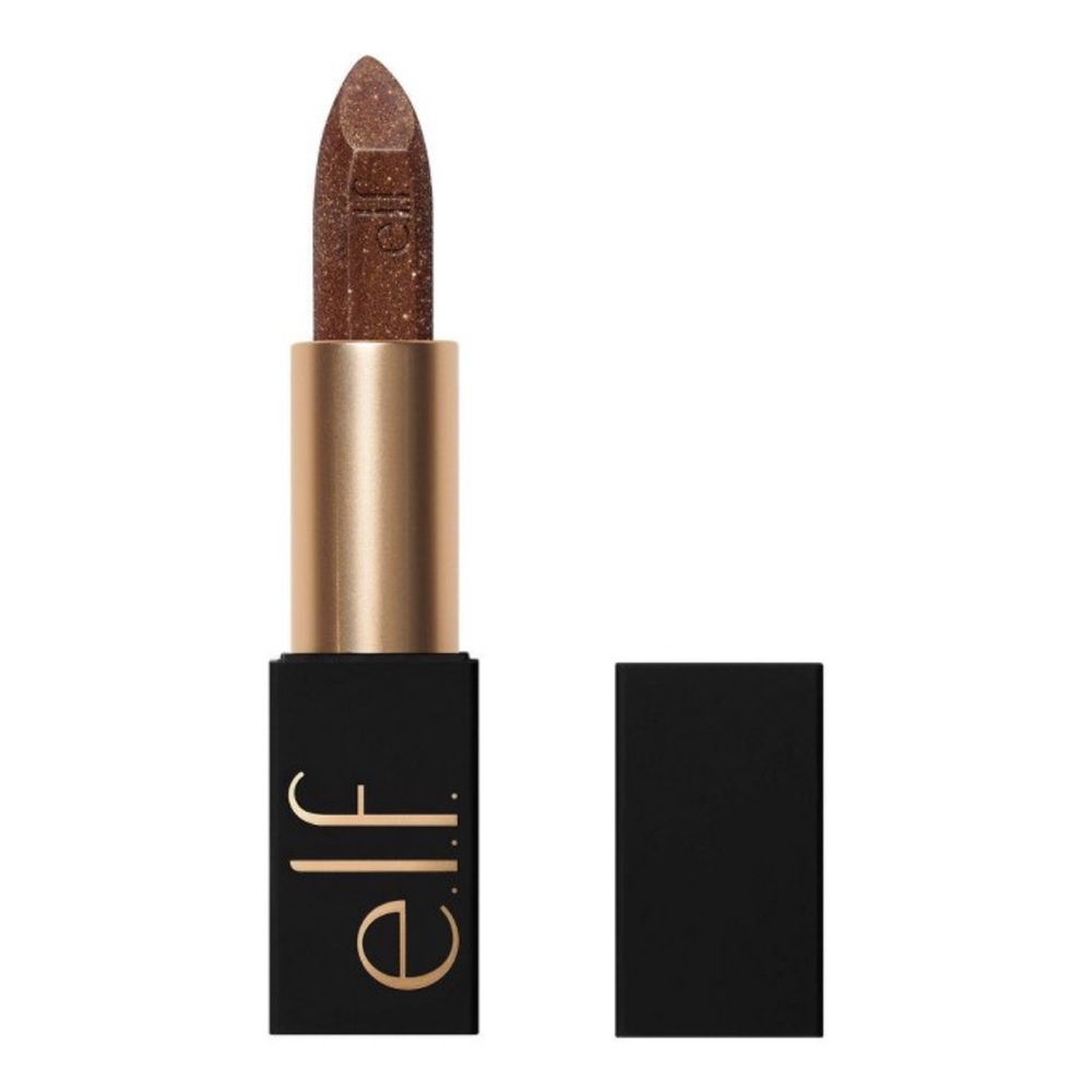 NWT e.l.f. O Face Shimmer Lip Balm in Choco-Litty Brown Limited Edition Lipstick